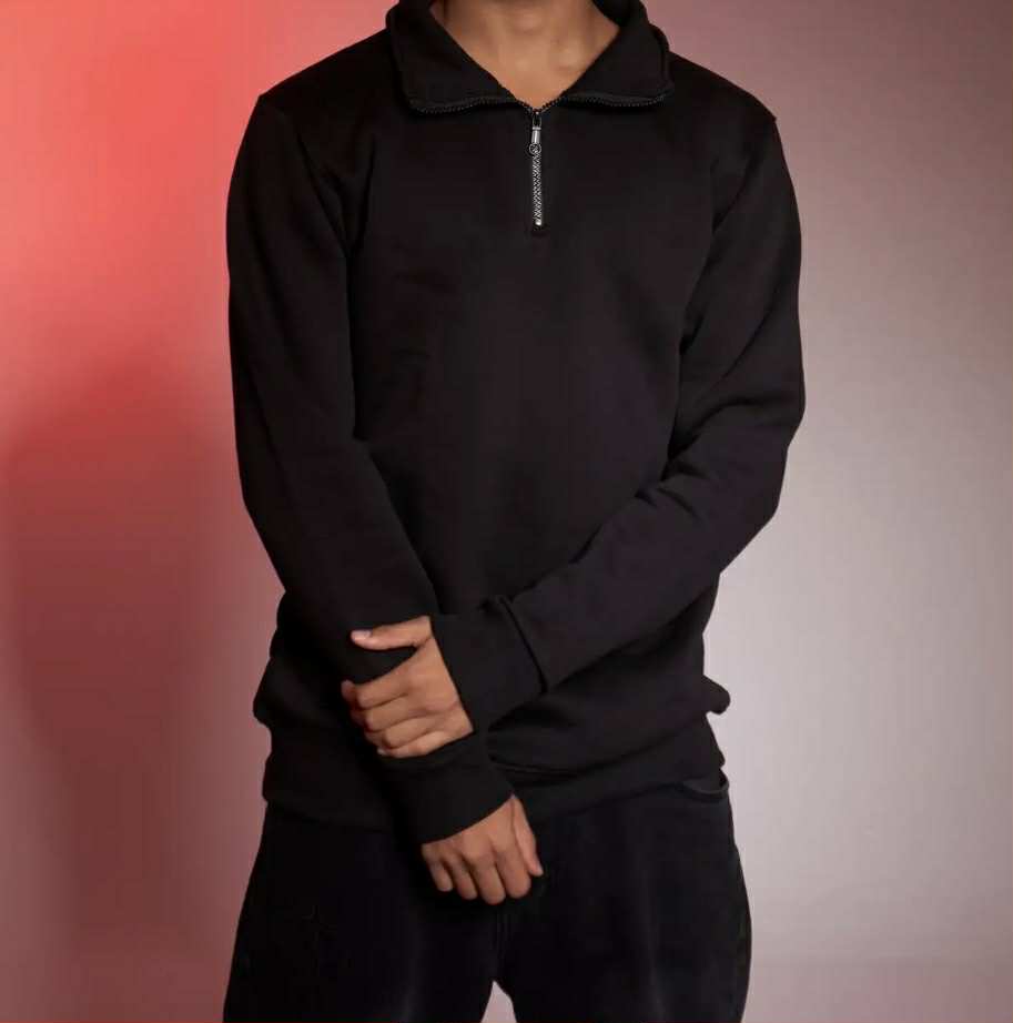 Black half-zip